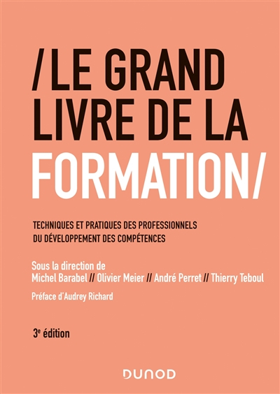 Le grand livre de la formation : techniques et pratiques des professionnels du développement des com