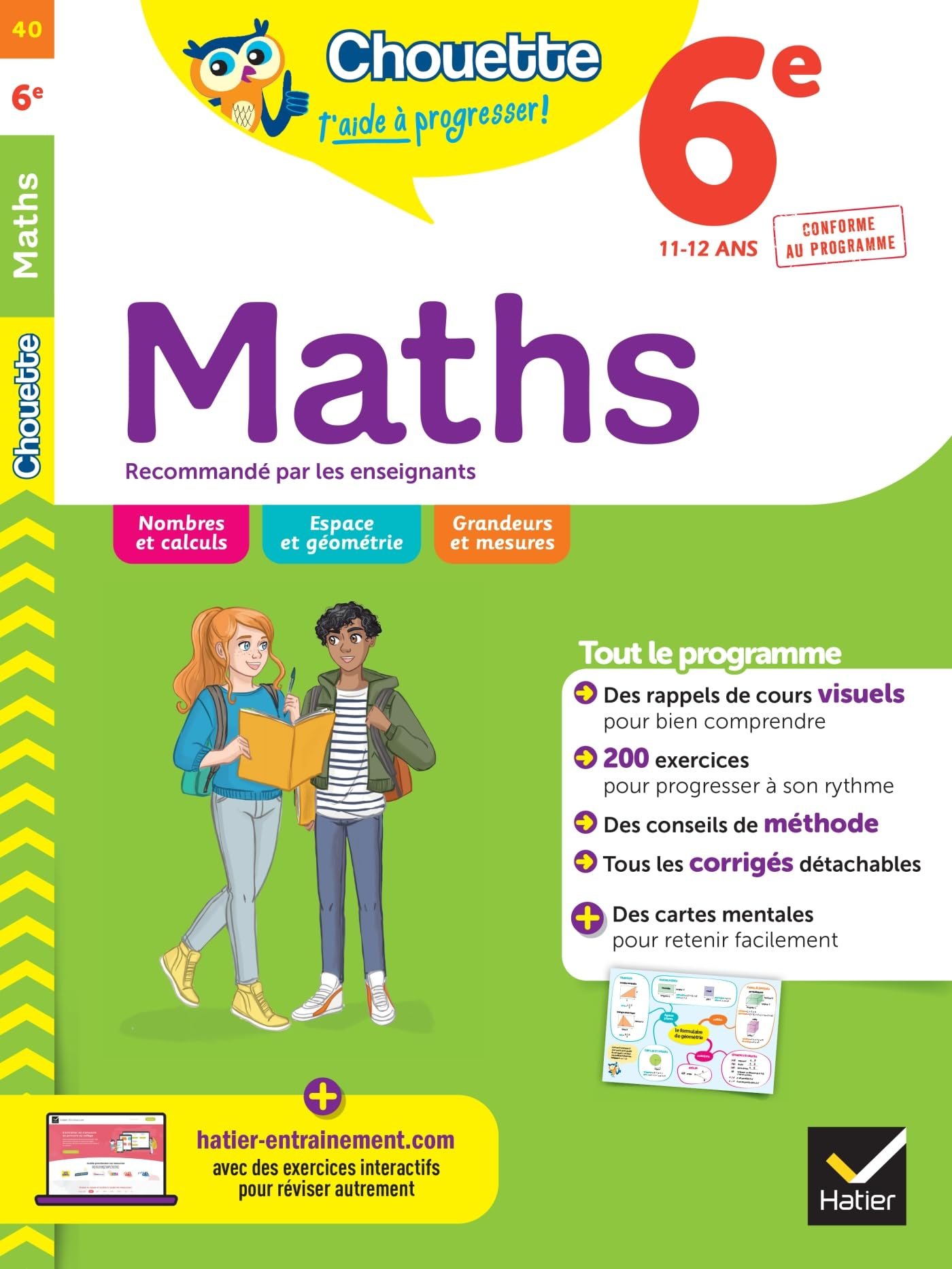 Maths 6e, 11-12 ans : conforme au programme