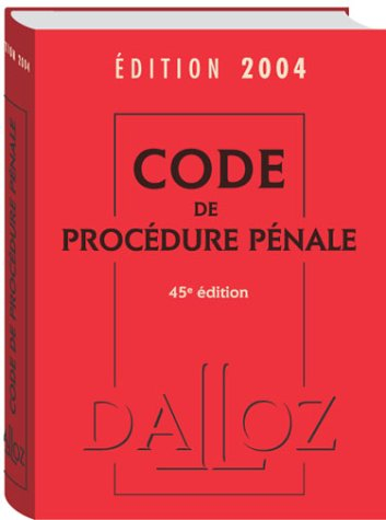 Code de procédure pénale 2004