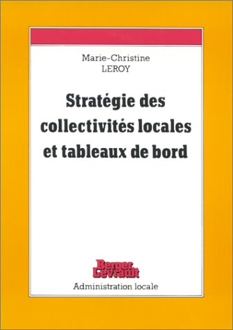 Stratégie des collectivités locales et tableaux de bord