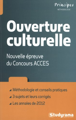 Ouverture culturelle : nouvelle épreuve du concours Accès