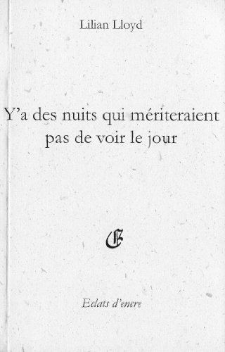 Y'a des nuits qui mériteraient pas de voir le jour : les insomniés. Trop d'étoiles dans les yeux