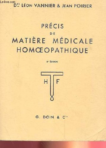 precis de matiere medicale homeopathique