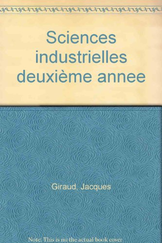 Sciences industrielles, classes préparatoires, 2e année