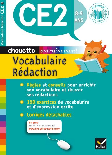 Vocabulaire rédaction CE2, 8-9 ans