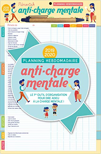 Planning hebdomadaire anti-charge mentale 2019-2020