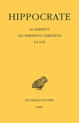 Oeuvres complètes. Vol. 1-2. Le serment. Les serments chrétiens. La loi