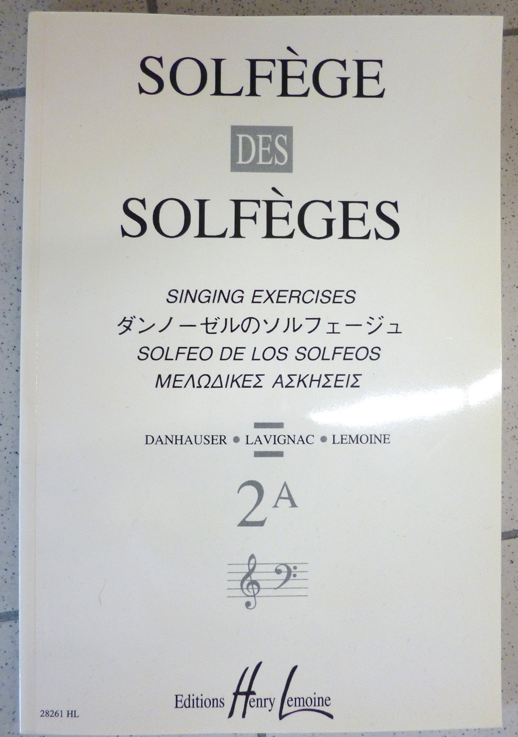 Solfège des Solfèges Volume 2A sans accompagnement