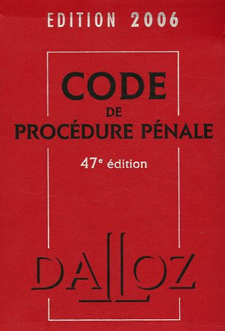 Code de procédure pénale 2006