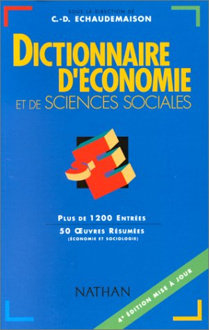 dictionnaire d'economie et de sciences sociales. 4ème édition