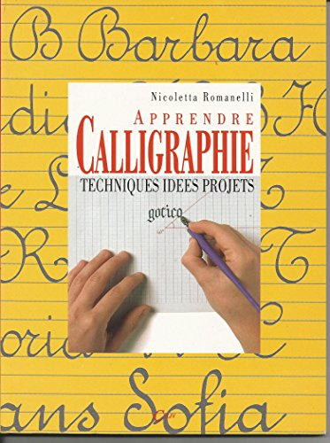 apprendre la calligraphie - techniques idees projets -