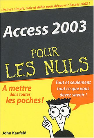 Access 2003 pour les nuls