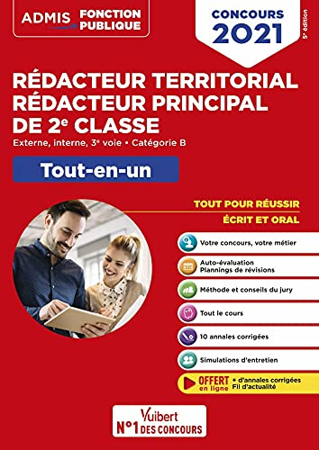 Rédacteur territorial, rédacteur principal de 2e classe : externe, interne, 3e voie, catégorie B : t