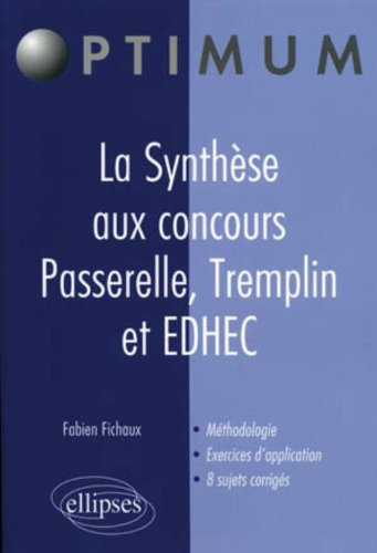 La synthèse aux concours : passerelle, tremplin et EDHEC