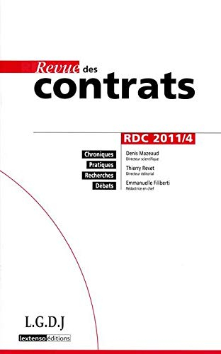 Revue des contrats, n° 4 (2011)