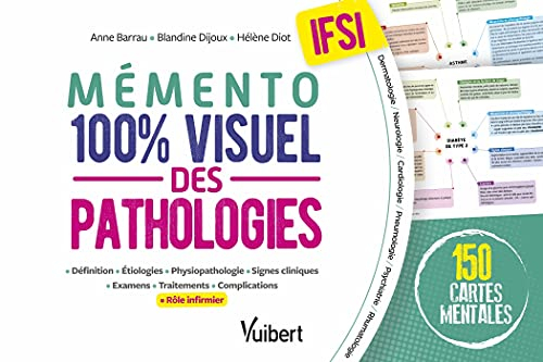 Mémento 100 % visuel des pathologies, IFSI : 150 cartes mentales : définition, étiologies, physiopat