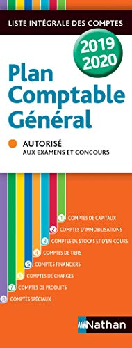 Plan comptable général 2019-2020 : liste intégrale des comptes : autorisé aux examens et concours