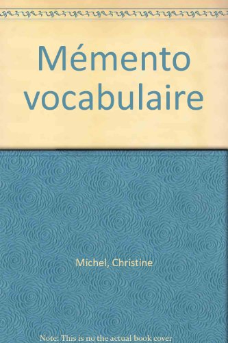 mémento vocabulaire