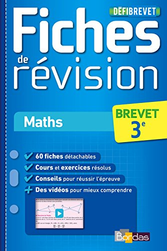 Maths 3e: Fiches de révision