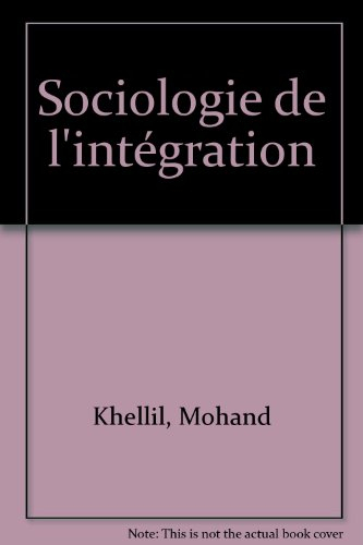 sociologie de l'intégration