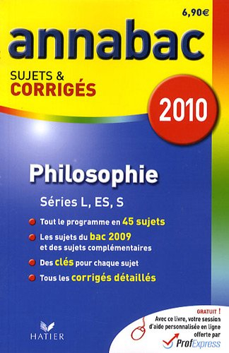 Philosophie séries L, ES, S