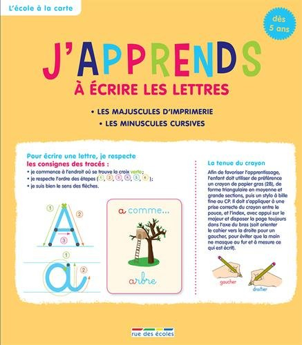 J'apprends à écrire les lettres