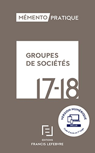 Groupes de sociétés : 2017-2018