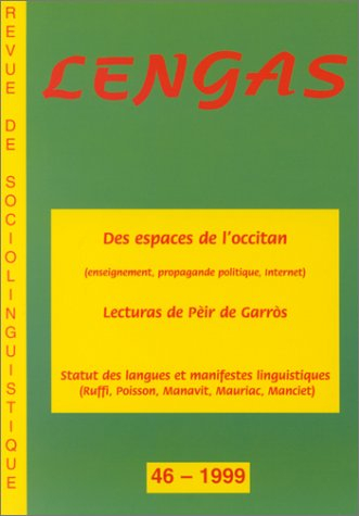 lengas, tome 46 : des espaces de l'occitan, lecturas de pèir de garros