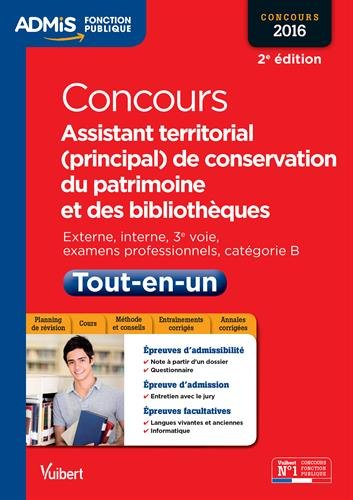 Concours assistant territorial (principal) de conservation du patrimoine et des bibliothèques : conc