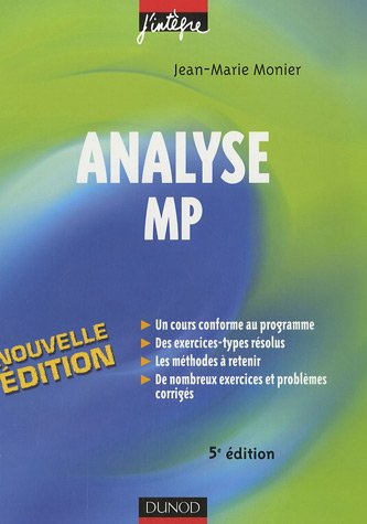 Analyse MP : cours, méthodes et exercices corrigés