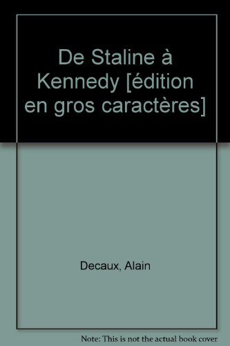 de staline à kennedy