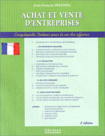 achat et vente d'entreprises. 2ème édition 1997